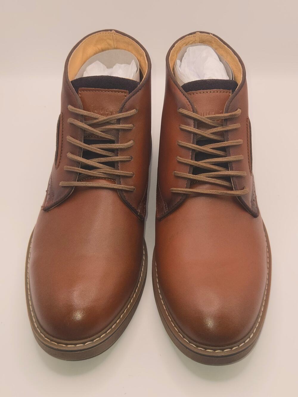 Men’s Brown Leather Chukka Oxford Dress Boots Size 9.5 New Without Box